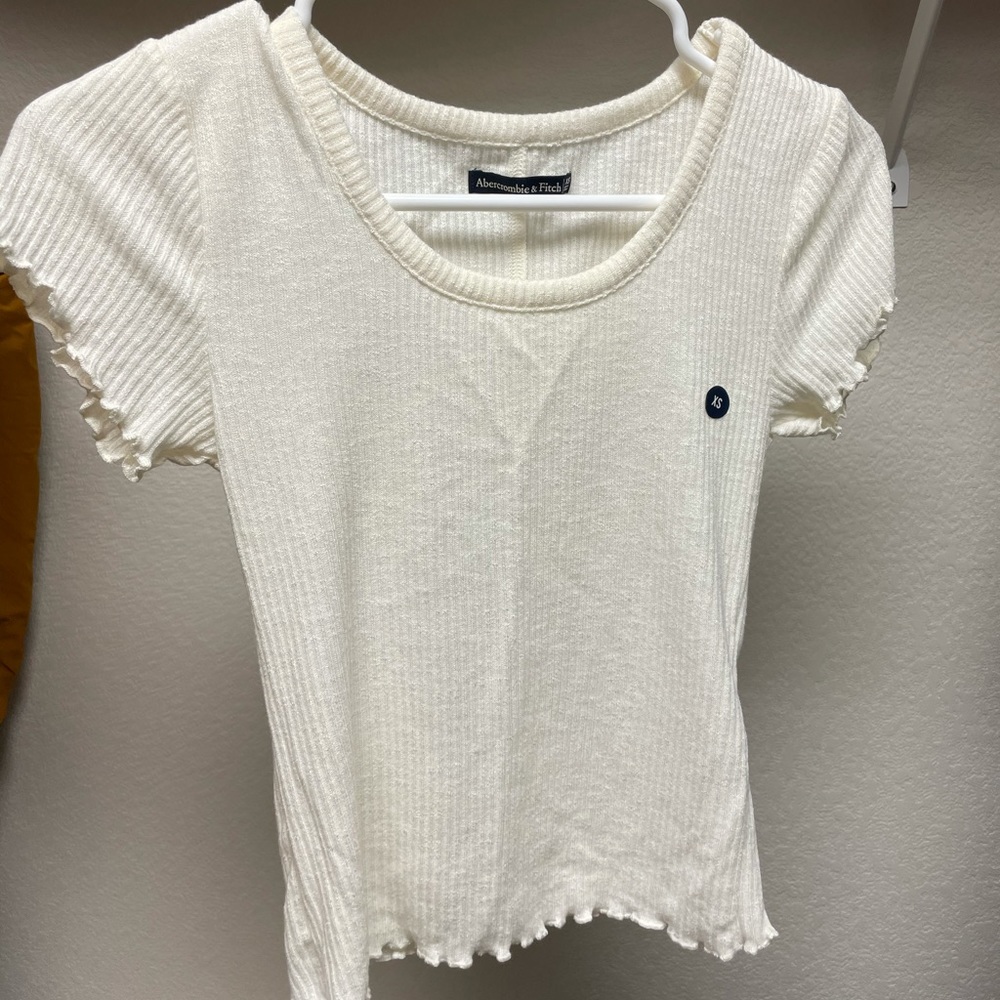 Cream/White Baby Tee